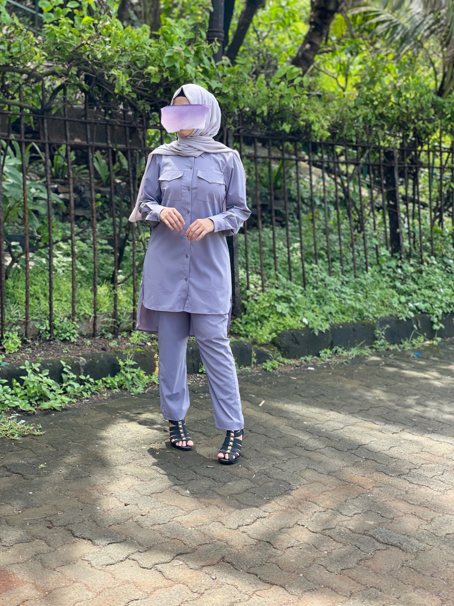 Shirt-Buttoned Co-ord Set