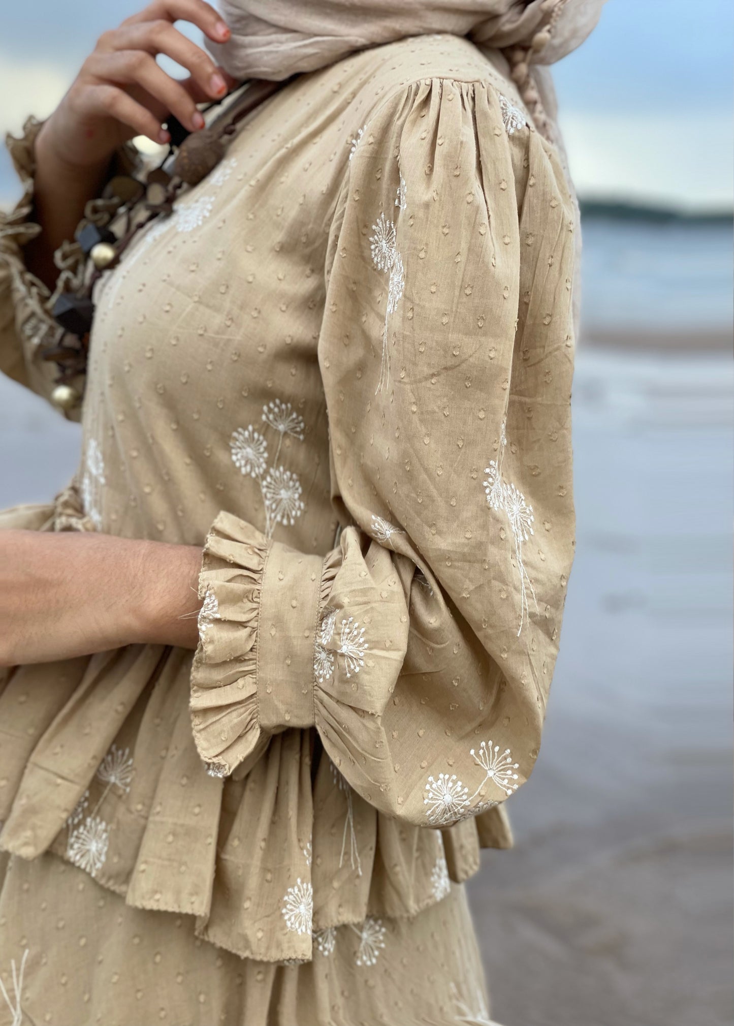 Ruffled -Gathered Fairytale Dress