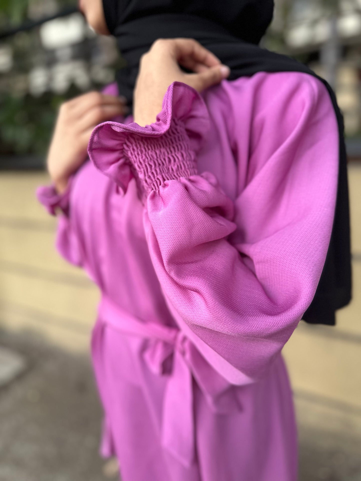 Ultra pink and black two-piece set
