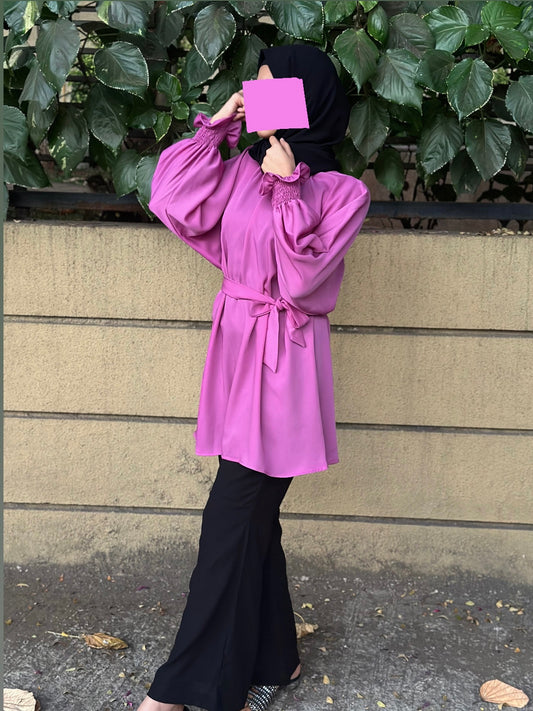 Ultra pink and black two-piece set